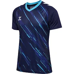 Présentation: Hummel Match Triumph Maillot Manches Courtes Hommes - Marine / Aqua