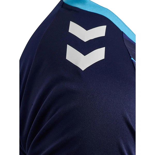 Hummel Match Triumph Maillot Manches Courtes Hommes - Marine / Aqua