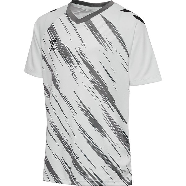 Hummel Match Triumph Maillot Manches Courtes Enfants - Blanc / Gris