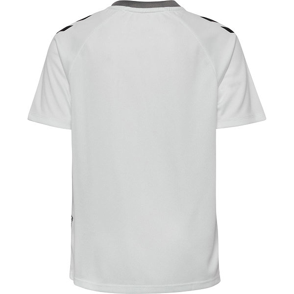 Hummel Match Triumph Maillot Manches Courtes Enfants - Blanc / Gris
