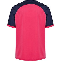Voorvertoning: Hummel Match League Shirt Korte Mouw Kinderen - Raspberry / Marine