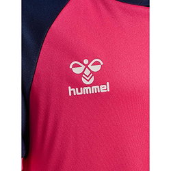 Voorvertoning: Hummel Match League Shirt Korte Mouw Kinderen - Raspberry / Marine