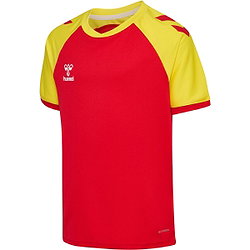 Hummel Match League Trikot Kurzarm Kinder - Rot / Gelb