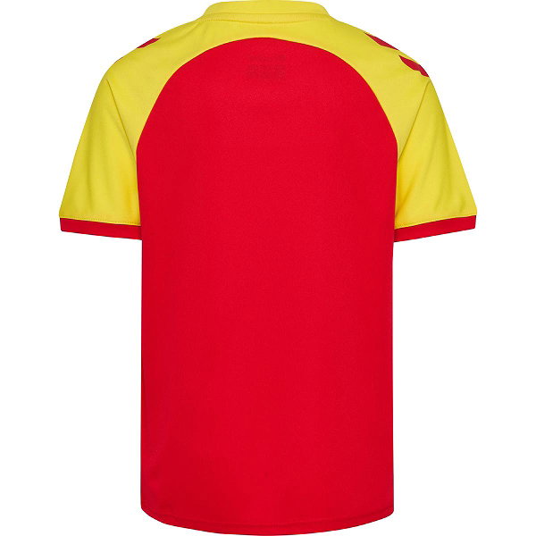 Hummel Match League Shirt Korte Mouw Kinderen - Rood / Geel