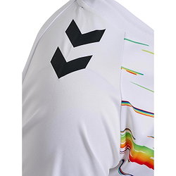 Présentation: Hummel Match Triumph Maillot Manches Courtes Hommes - Blanc / Multicolore