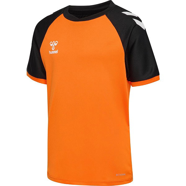 Hummel Match League Maillot Manches Courtes Enfants - Orange / Noir