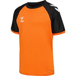 Présentation: Hummel Match League Maillot Manches Courtes Enfants - Orange / Noir