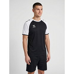 Présentation: Hummel Match League Maillot Manches Courtes Hommes - Noir / Blanc