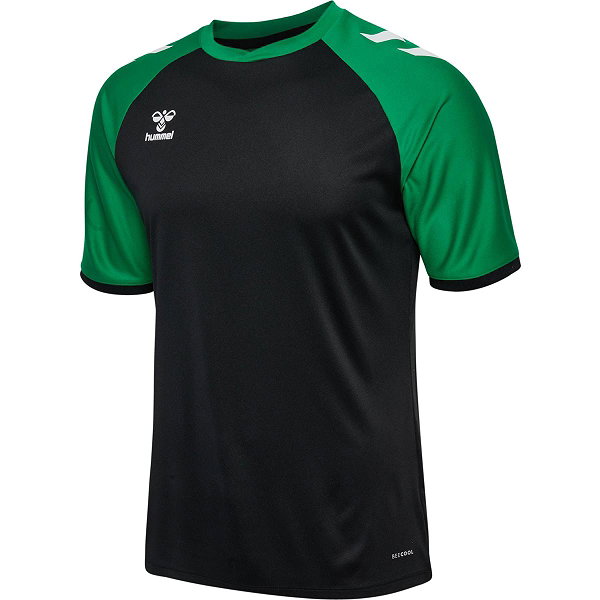 Hummel Match League Maillot Manches Courtes Hommes - Noir / Vert