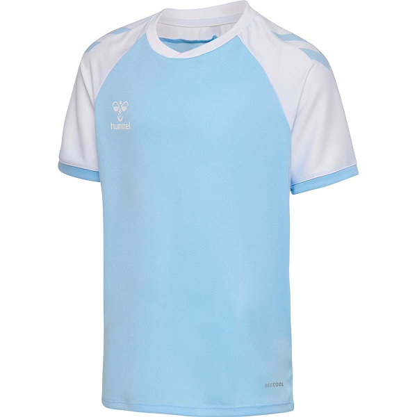 Hummel Match League Shirt Korte Mouw Kinderen - Hemelsblauw / Wit