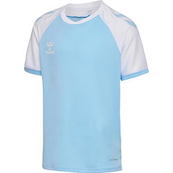 Hummel Match League Shirt Korte Mouw Kinderen - Hemelsblauw / Wit