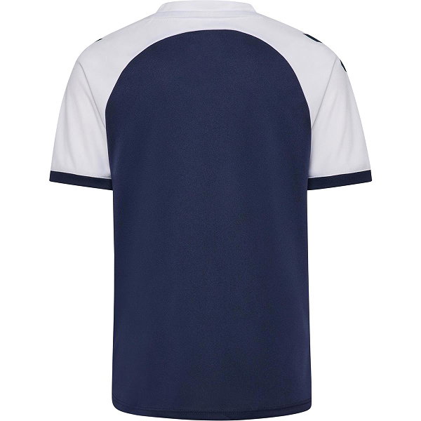 Hummel Match League Shirt Korte Mouw Kinderen - Marine / Wit