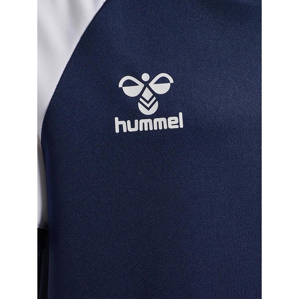 Hummel Match League Shirt Korte Mouw Kinderen - Marine / Wit