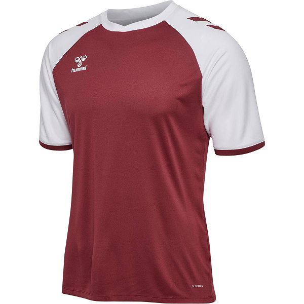 Hummel Match League Trikot Kurzarm Herren - Bordeaux / Weiß