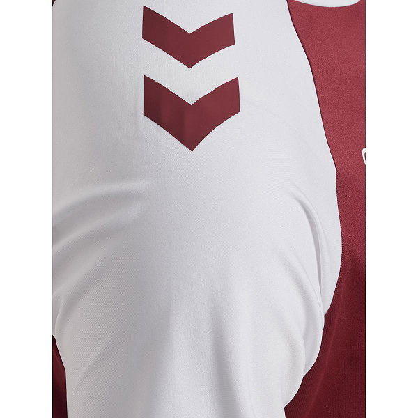 Hummel Match League Trikot Kurzarm Herren - Bordeaux / Weiß