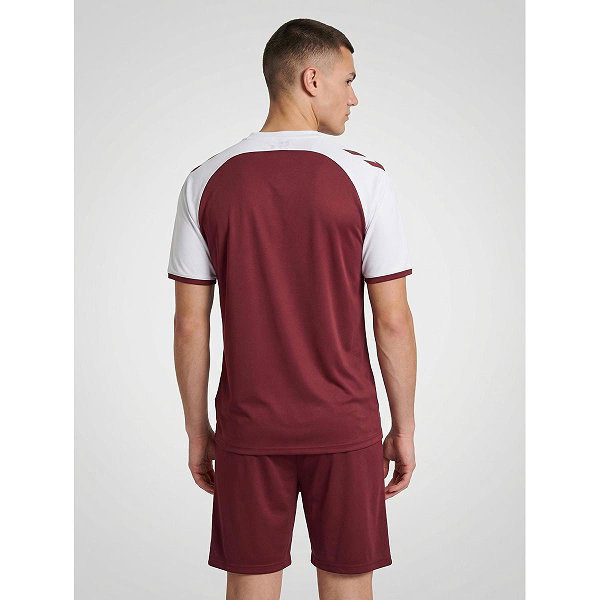 Hummel Match League Trikot Kurzarm Herren - Bordeaux / Weiß