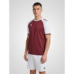 Vorschau: Hummel Match League Trikot Kurzarm Herren - Bordeaux / Weiß