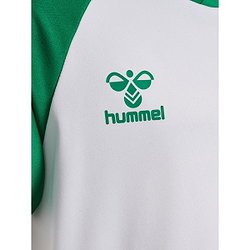 Présentation: Hummel Match League Maillot Manches Courtes Enfants - Blanc / Vert