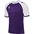 Hummel Match League Maillot Manches Courtes Hommes - Mauve / Blanc