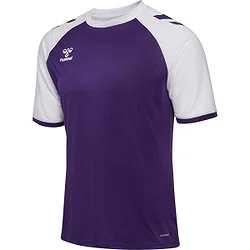 Présentation: Hummel Match League Maillot Manches Courtes Hommes - Mauve / Blanc