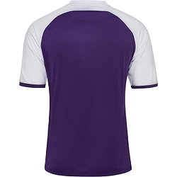 Présentation: Hummel Match League Maillot Manches Courtes Hommes - Mauve / Blanc