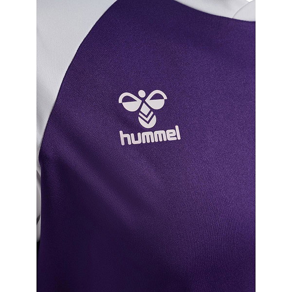 Hummel Match League Maillot Manches Courtes Hommes - Mauve / Blanc