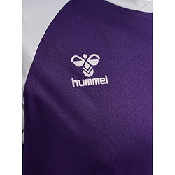 Présentation: Hummel Match League Maillot Manches Courtes Hommes - Mauve / Blanc