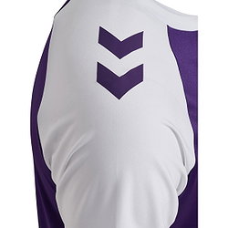 Présentation: Hummel Match League Maillot Manches Courtes Hommes - Mauve / Blanc