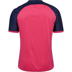 Présentation: Hummel Match League Maillot Manches Courtes Hommes - Raspberry / Marine