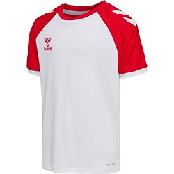 Présentation: Hummel Match League Maillot Manches Courtes Enfants - Blanc / Rouge