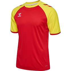 Hummel Match League Maillot Manches Courtes Hommes - Rouge / Jaune