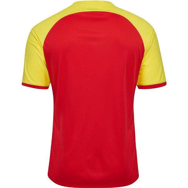 Hummel Match League Maillot Manches Courtes Hommes - Rouge / Jaune