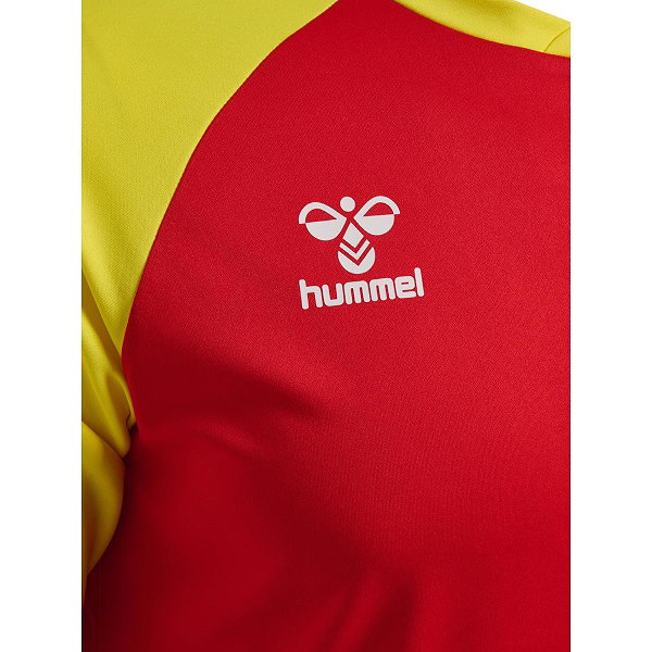 Hummel Match League Maillot Manches Courtes Hommes - Rouge / Jaune