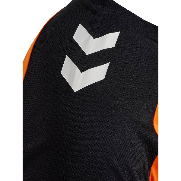 Hummel Match League Maillot Manches Courtes Hommes - Orange / Noir