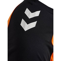 Présentation: Hummel Match League Maillot Manches Courtes Hommes - Orange / Noir
