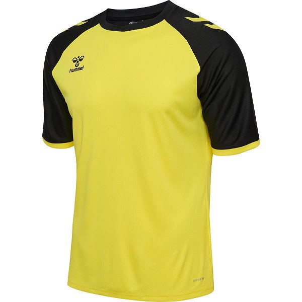 Hummel Match League Maillot Manches Courtes Hommes - Jaune / Noir