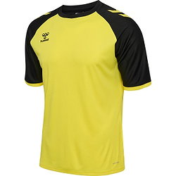 Présentation: Hummel Match League Maillot Manches Courtes Hommes - Jaune / Noir