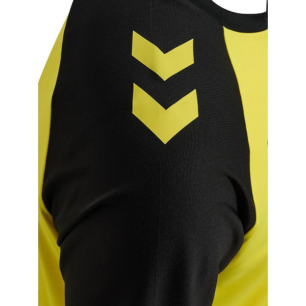 Hummel Match League Maillot Manches Courtes Hommes - Jaune / Noir