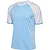Hummel Match League Maillot Manches Courtes Hommes - Bleu Ciel / Blanc