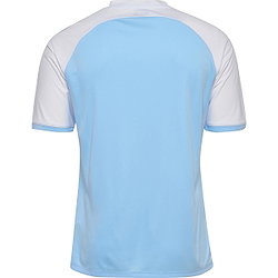 Présentation: Hummel Match League Maillot Manches Courtes Hommes - Bleu Ciel / Blanc