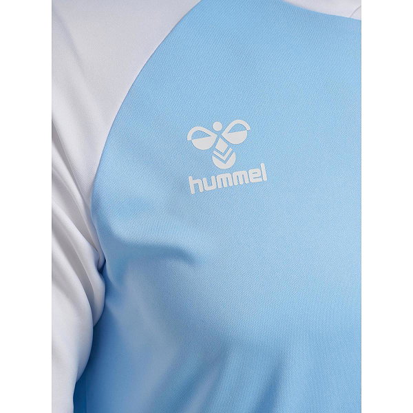 Hummel Match League Maillot Manches Courtes Hommes - Bleu Ciel / Blanc