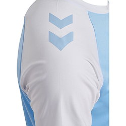 Présentation: Hummel Match League Maillot Manches Courtes Hommes - Bleu Ciel / Blanc