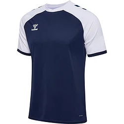 Hummel Match League Maillot Manches Courtes Hommes - Marine / Blanc
