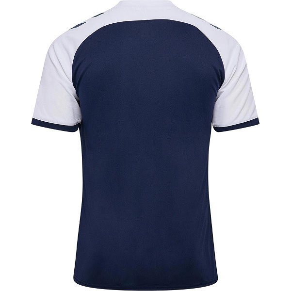 Hummel Match League Maillot Manches Courtes Hommes - Marine / Blanc