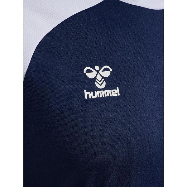 Hummel Match League Maillot Manches Courtes Hommes - Marine / Blanc