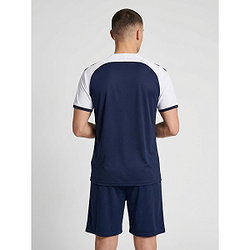 Présentation: Hummel Match League Maillot Manches Courtes Hommes - Marine / Blanc