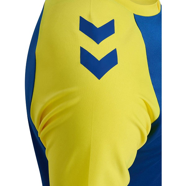 Hummel Match League Maillot Manches Courtes Hommes - Royal / Jaune