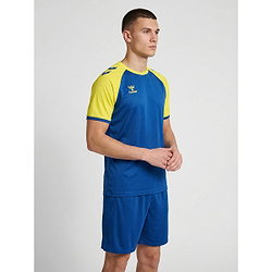 Présentation: Hummel Match League Maillot Manches Courtes Hommes - Royal / Jaune