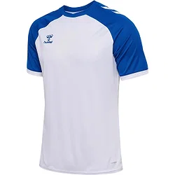 Présentation: Hummel Match League Maillot Manches Courtes Hommes - Blanc / Royal