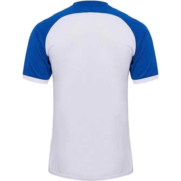 Hummel Match League Maillot Manches Courtes Hommes - Blanc / Royal